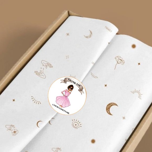 Poshmark Thank You Stickers , Round  Labels - Picture 3 of 4